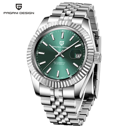PAGANI DESIGN 8215 Movement Men Mechanical Wristwatches Sapphire Glass Luxury Watch for Men Steel 100M Waterproof Clock PD1645