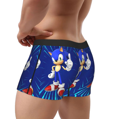 S-Sonic Retro Game Cartoon Underwear  Printed Boxershorts Quality Men Panties Elastic Boxer Brief Birthday Present