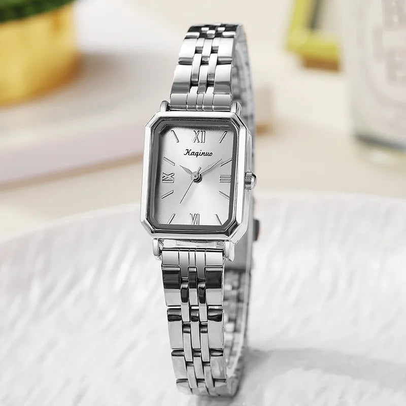 Rectangular Gold Watch Women Adjustable Stainless Steel Strap Ladies Watch Luxury Gift Quartz Wristwatches Relojes Para Mujer