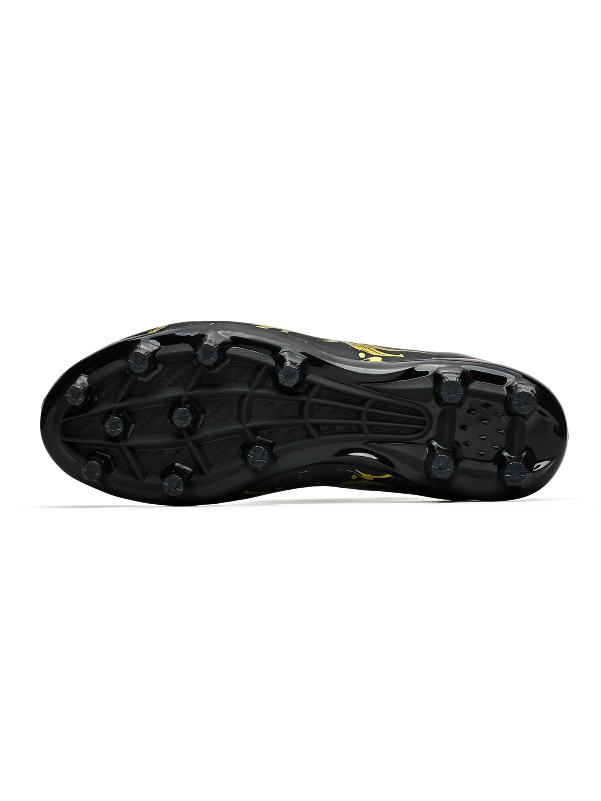 Chaussures de football pour adultes AG FG pour terrain ferme, crampons flexibles en PU à haute traction pour hommes, pour les matchs de football en extérieur et l'entraînement.