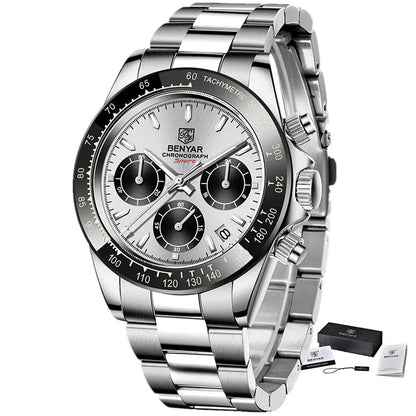 Relojes Hombre 2026 BENYAR New  Watches Men Luxury Brand Chronograph Male Sport Watches Waterproof Stainless Steel Quartz  Watch