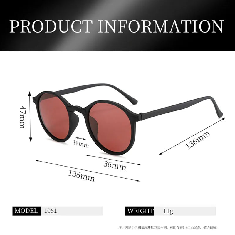 Polarized Sunglasses Men Women Round Sun Glasses UV400 Shades Eyewear gafas de sol