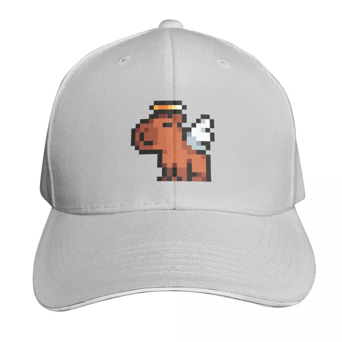 Smol Pixel Capybara - Angel Baseball Cap beach hat Golf Hat luxury woman cap New Hat Girl Men's