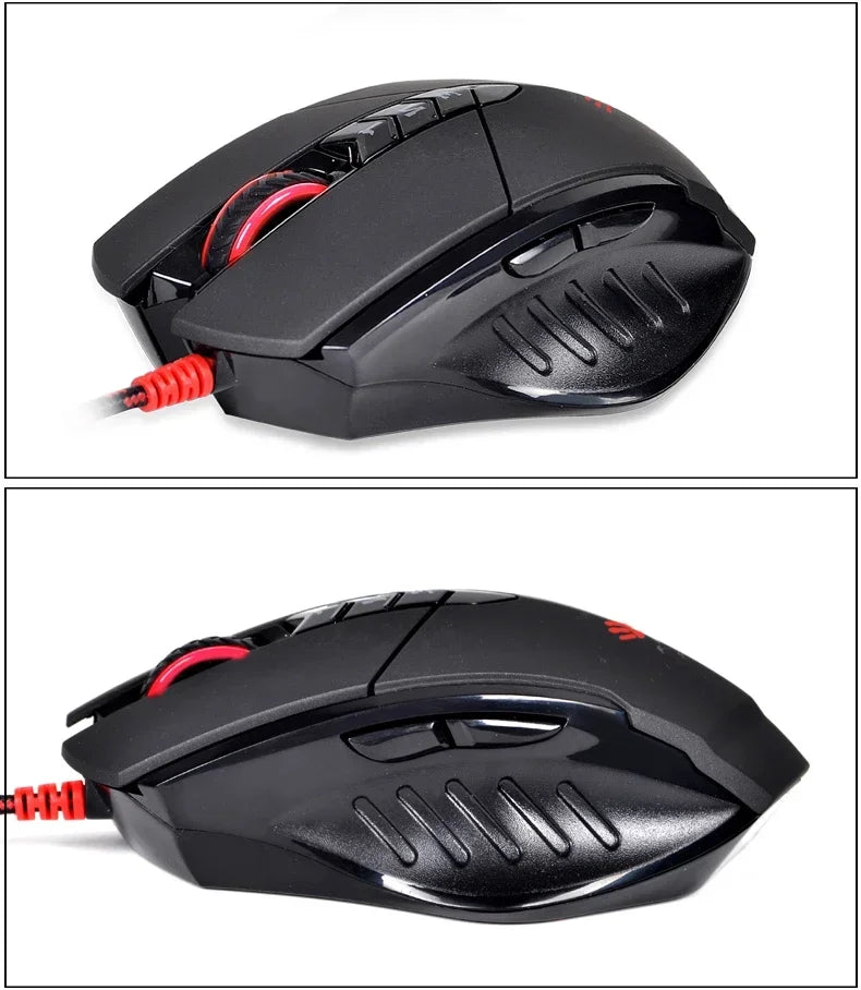 Жична мишка Bloody V7M с RGB, олекотен ергономичен дизайн, 4000dpi, за PC, офис, e-sports гейминг и макро програмиране, за CF LOL CS