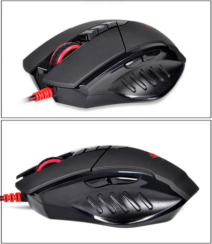 Жична мишка Bloody V7M с RGB, олекотен ергономичен дизайн, 4000dpi, за PC, офис, e-sports гейминг и макро програмиране, за CF LOL CS