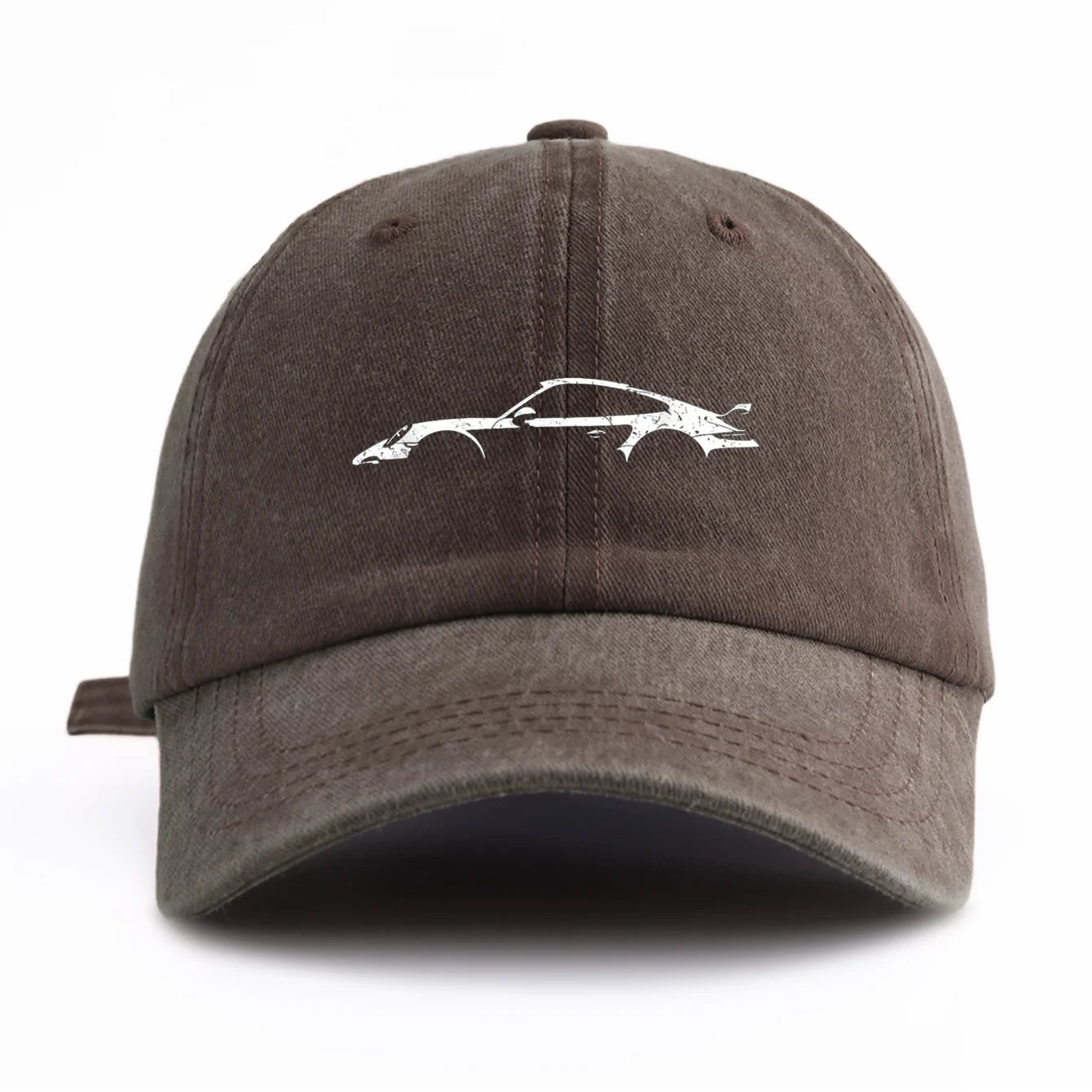 1pc 911 Print Washed Baseball Cap for Adults,  Minimalist Retro Style Casual Soft Adjustable Dad Hat, Perfect As Gift