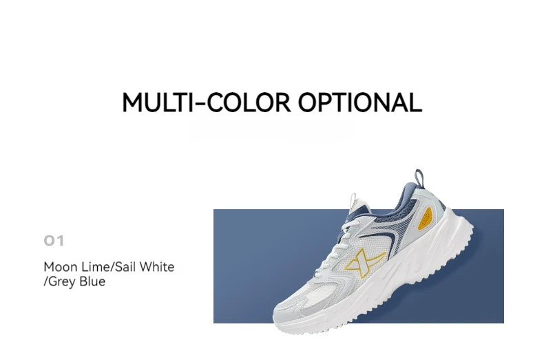 Xtep Casual Shoes For Men Summer Durability Men's Sports Shoes Wear-Resistant Lace Up Non-Slip Outdoor Shoes 876219320026