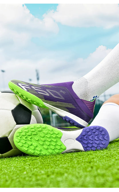 New Men's Football Boots Turf Soccer Shoes Sport Ultralight Comfortable Cleats Futsal Non-Slip FG Grass Indoor Adult Non-Slip