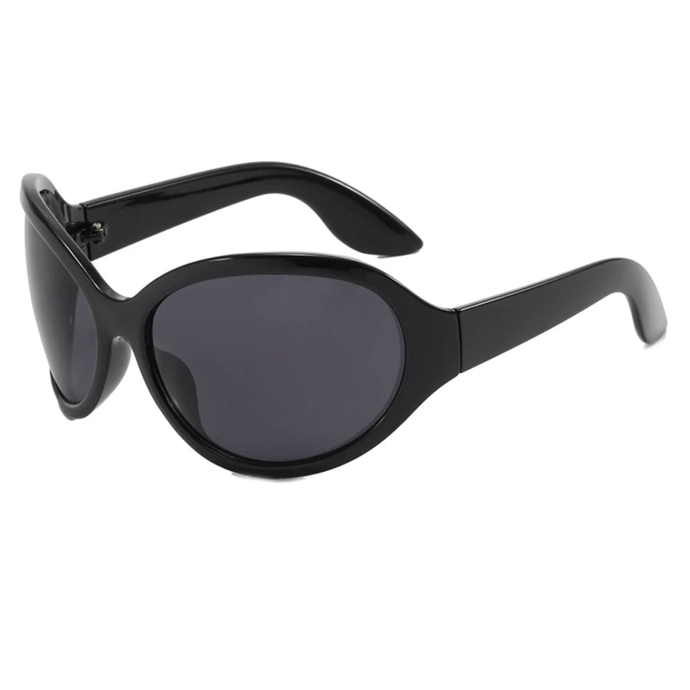 2026 Oversized Oval Sunglasses Goggle Women Men Luxury Brand Designer Sun Glasses Female Big Frame Y2K Eyeglasses De Sol Oculo