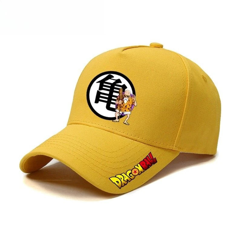New Dragon Ball Master Roshi Son Goku Hat Creative High-Value Anime Cartoon Letter Print Unisex Casual Versatile Baseball Cap