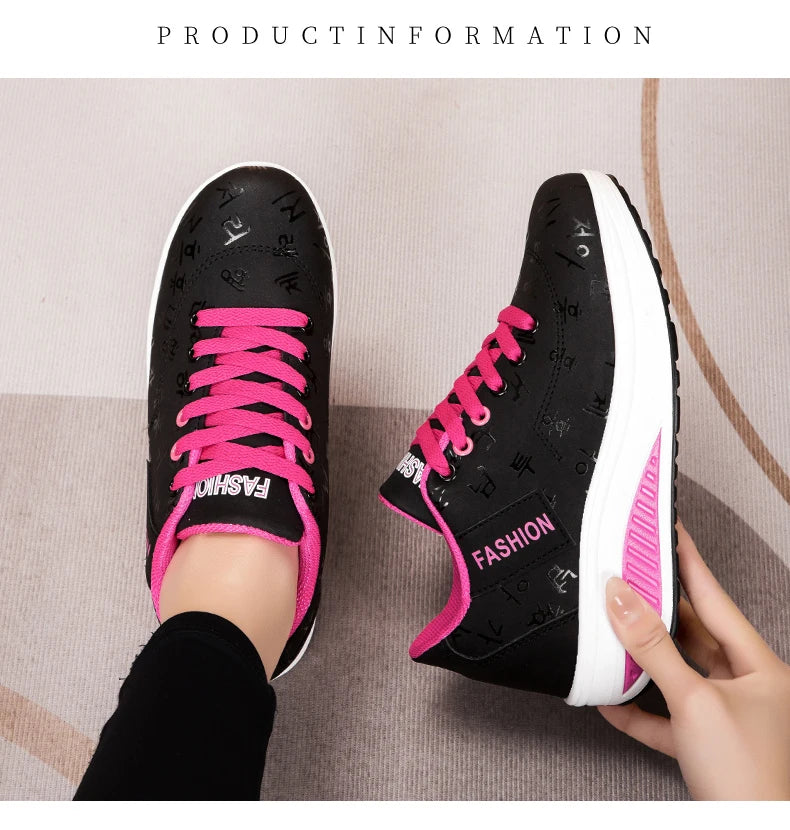 Damen-Sneaker, modische vulkanisierte Damenschuhe, flache Damenschuhe zum Wandern, Plateauschuhe, Übergrößen, Zapatillas Mujer