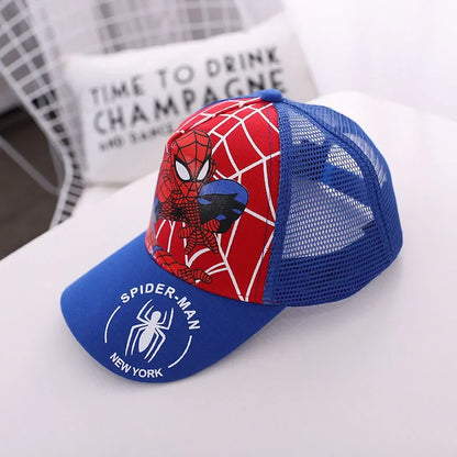 Spiderman Baseball Cap Boys Girls Hats Superhero Peripheral Sunhat Childrens Birthday Gift Cosplay Props Fashion Caps