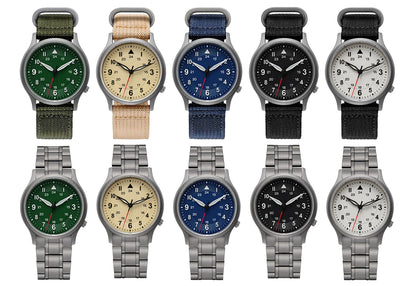 BERNY Full Titanium Watches for Men Outdoor Quartz Men's Field Wristwatch VH31 Super Luminous Sapphire Easy Read Watch