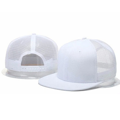 2025 Simple Fashionable New Flat Edge Mesh Hat Outdoor Leisure Sports Sunshade Baseball Hat Daily Commuter Decoration HipHop Hat