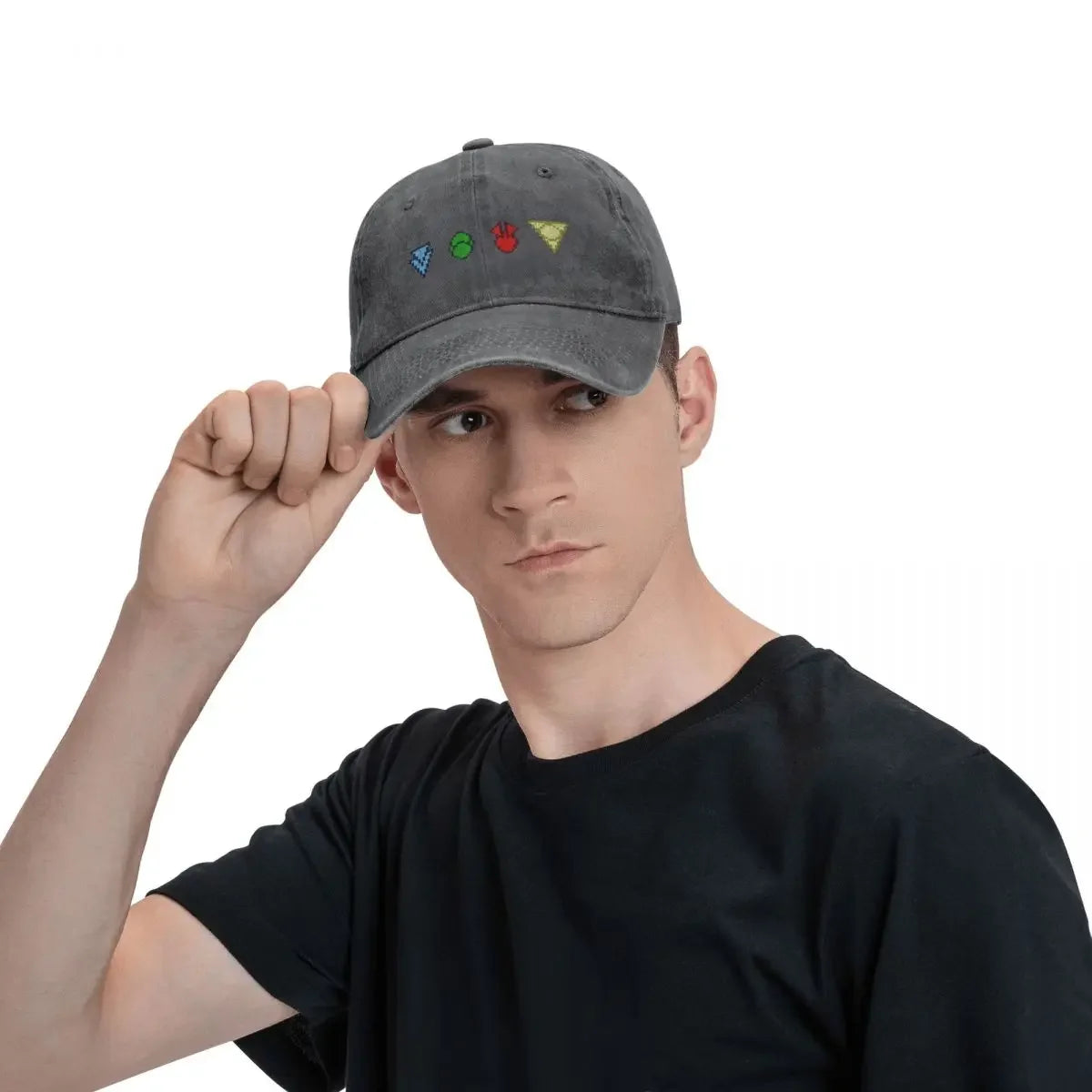 Twilight Imperium Technology Symbols Pixel Art Baseball Cap Icon Ball Cap fishing caps man fun hats Boy Women's
