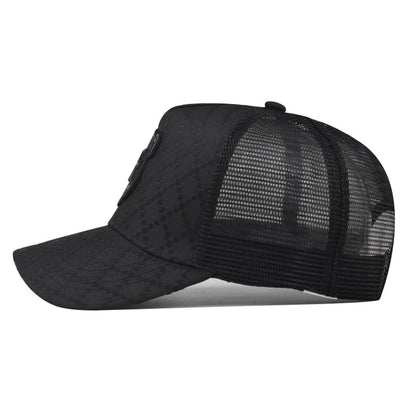 R Letter Icon Men's Baseball Cap for Male Summer Outdoor Adjustable Sports Hip Hop Hat Breathable Mesh Trucker Sunscreen Caps