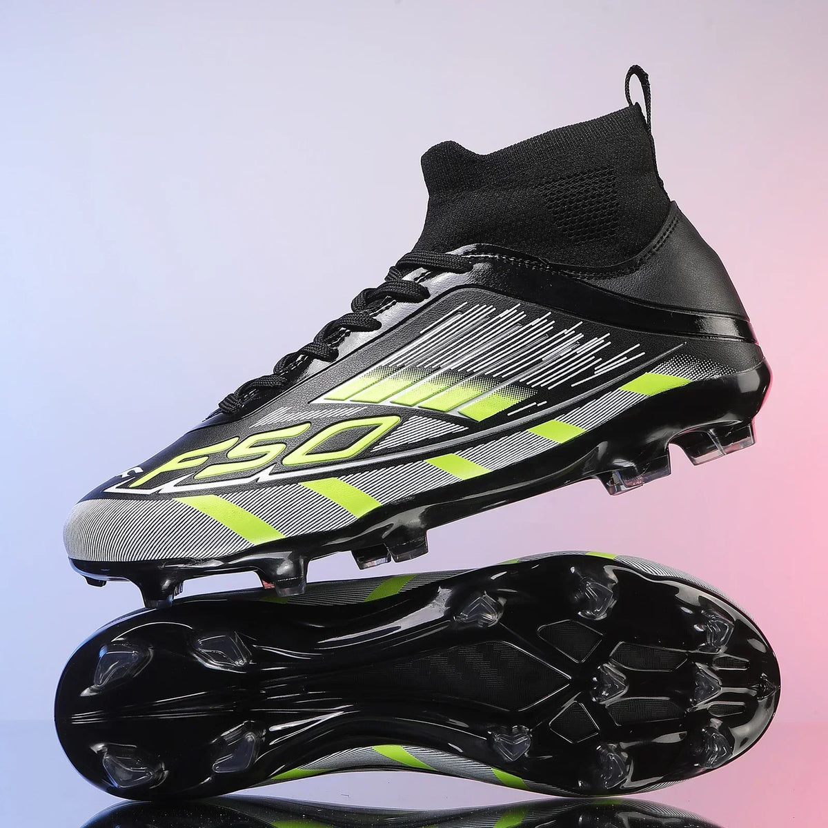 Nouvelles chaussures de football pour hommes, antidérapantes TF/FG, chaussures de sport confortables pour garçons et femmes, chaussures de sport à la cheville, chaussures de football professionnelles, baskets