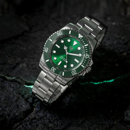 Watchdives WD1680Q V2 Men Watch VH31 Sweep Second Quartz Movement AR Sapphire Luminous BGW9 20Bar Waterproof Steel Wristwatches