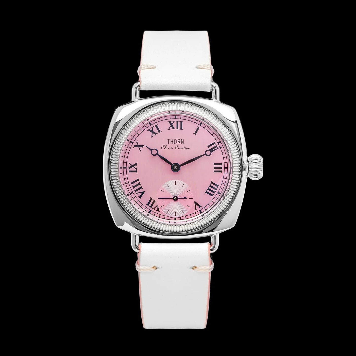THORN T002 Watch Tribute to Classic Oyster Style Antique Pillow Shaped Watch, Retro Watch, Men's and Women's Couple Watches