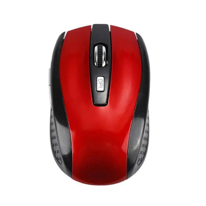 2.4GHz trådlös optisk mus med USB-mottagare för gamers, 6 knappar, för dator, PC och laptop, tillbehör