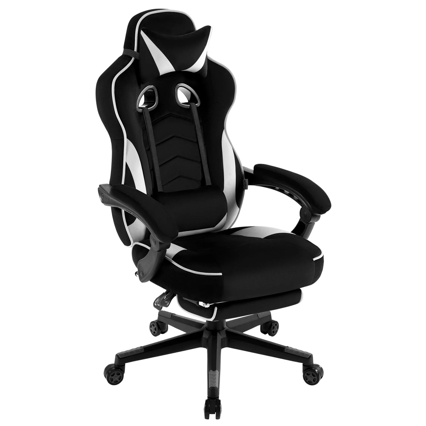 WOLTU Swivel  Gaming Racing Chair Desk Office Computer Chair Sports Seat with Headrest Lumbar Cushion Footrest Gamer Chair