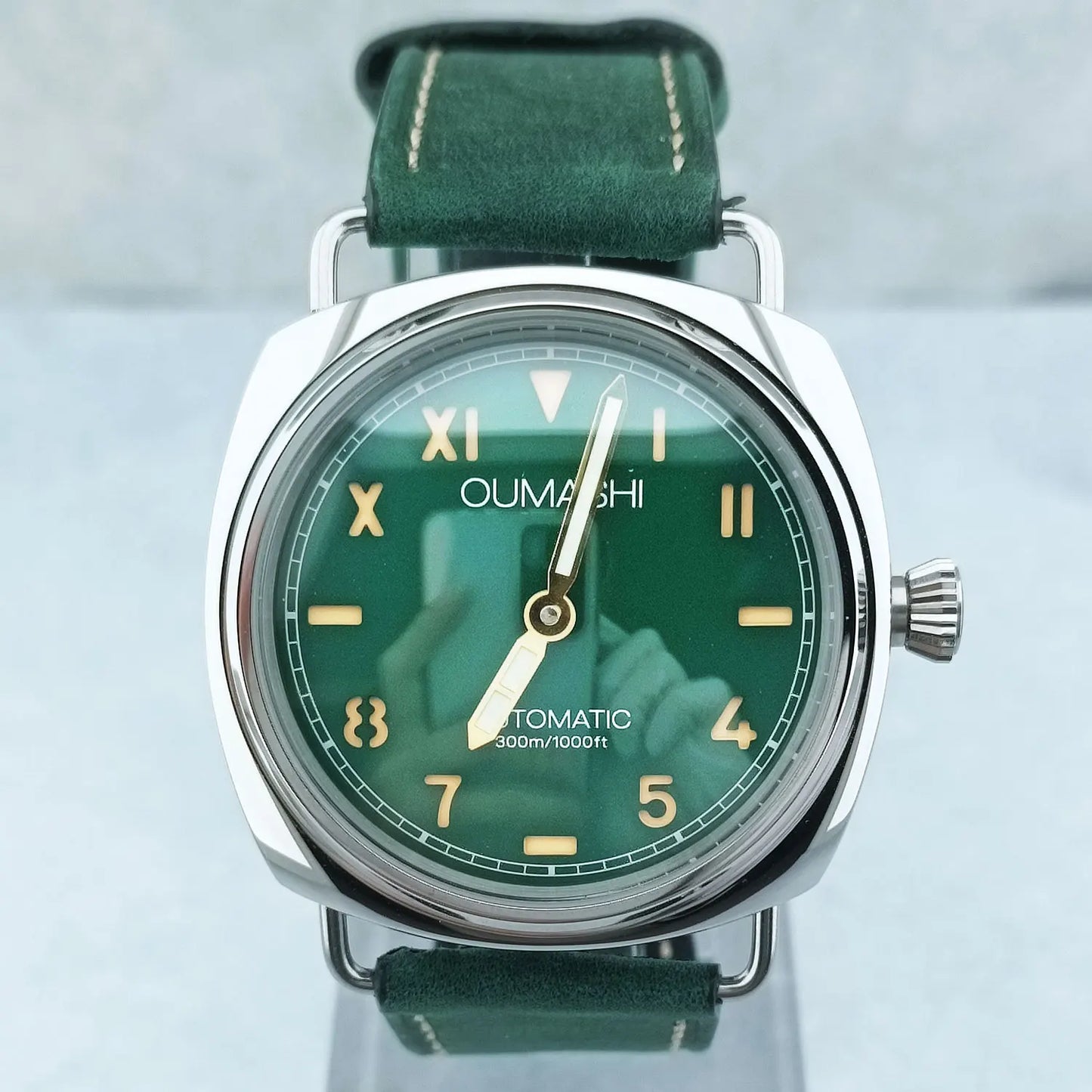 46mm Men's Watch Manual Winding Seagull ST3600 Movement Sapphire Glass Waterproof 316L Stainless Steels Custom Watch