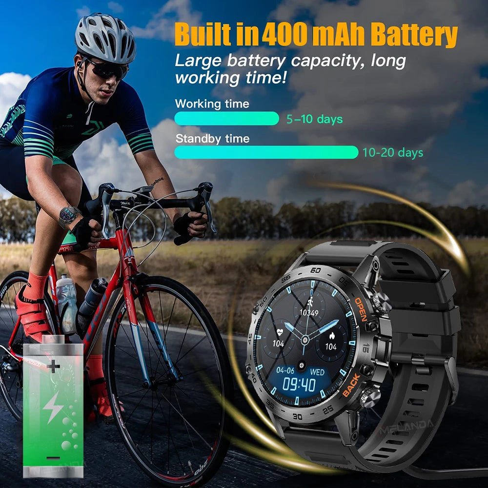 MEVADEN Steel 1.39 inch Men Luxury Smart Watch Bluetooth Call Sport Fitness Tracker Health Monitor Smartwatch for Male MD52