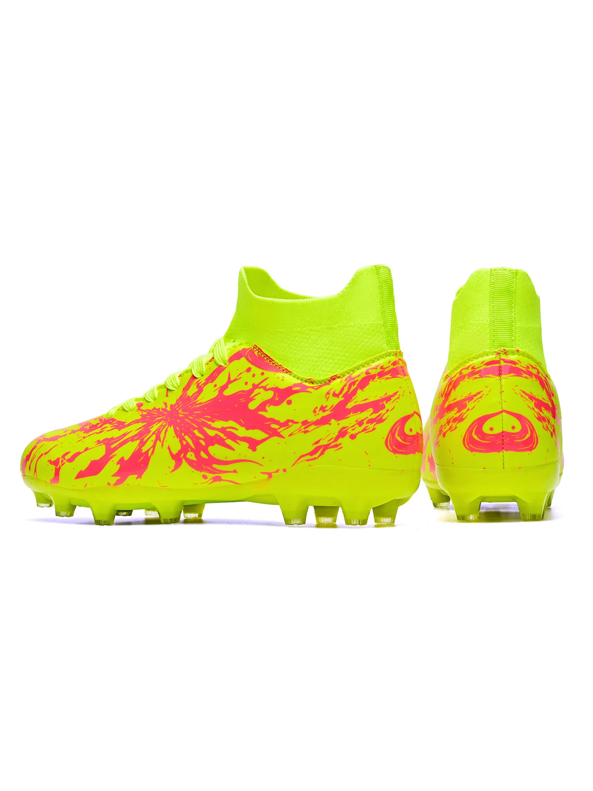 Chaussures de football AG FG, tissu PU haute densité, crampons TPU solides, structure robuste pour les compétitions amateur sur herbe naturelle