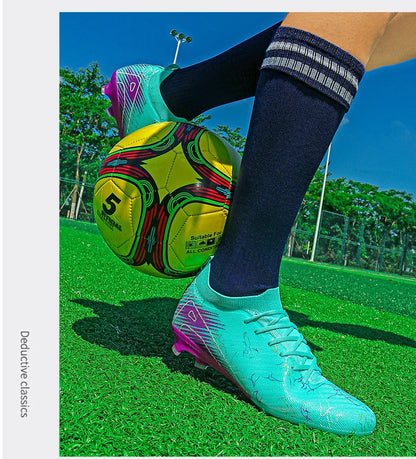 New Men's Football Boots Wholesale Cleats Non-Slip Sneakers Training Soccer Shoes Top Quality FG Drop Shipping Unisex Adult