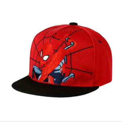 Kids Anime Spiderman Cartoon Baseball Cap Snapback Hat for Toddler Baby Children Spring Summer Adjustable Hip Hop