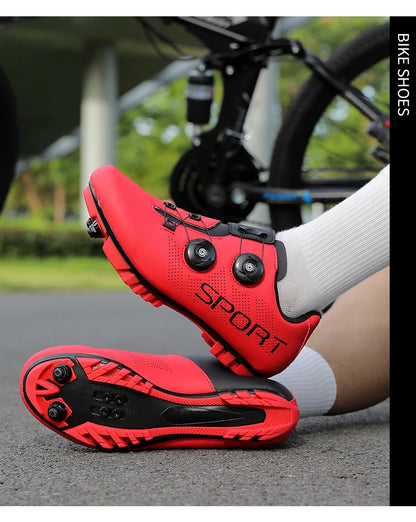 Ténis de ciclismo, sapatos de MTB respiráveis, sapatos de ciclismo de montanha para homem e mulher, sapatos para trilhos, sapatos desportivos para ciclismo de estrada, sapatos de ciclismo com pedais SPD
