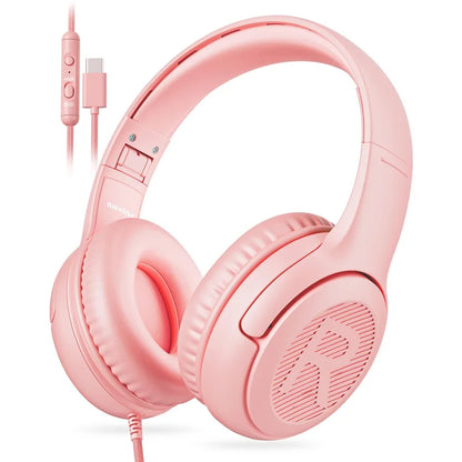 1/2/3 pièces AWATRUE AT2 Casque filaire pour enfants avec micro, casque supra-auriculaire pliable pour PC, ordinateur portable