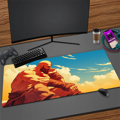 Xxl Mouse Pad God of War Gaming Accessories Keyboard Computer Desk Mat Game Big Carpet 90x40 Large Gamer Cabinet Table Mousepad