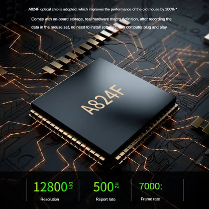 Hot Selling Mechanical Wired Gaming Mouse 9 Keys Macro Definition 12800DPI RGB Backlit Gaming Computer Mouse for Laptop Desktop