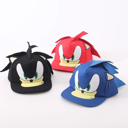 New Sonic The Hedgehog Shadow Sonic Mouse Hat Supertone Mouse High End Embroidery Sun Hat Kids Gifts Baseball Cap Fashion