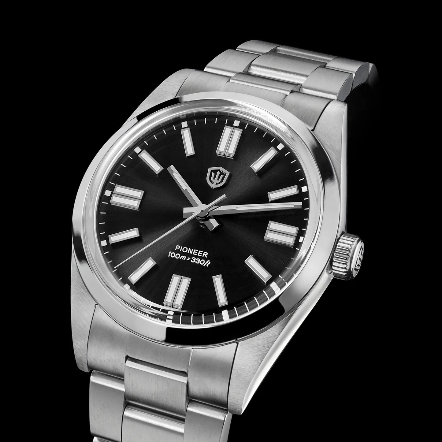 Watchdives WD1016 V3 Quartz Watch 37mm Stainless Steel Case Sapphire Vintage Watch  VH31 Sweep Movemet 100m Waterproof Men Watch