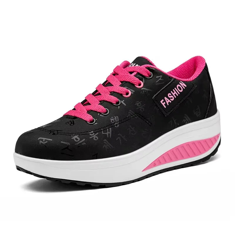 Damen-Sneaker, modische vulkanisierte Damenschuhe, flache Damenschuhe zum Wandern, Plateauschuhe, Übergrößen, Zapatillas Mujer