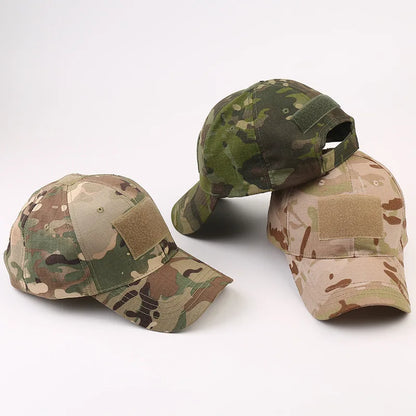 1pc Baseball Caps Camouflage Tactical Outdoor Soldier Combat Paintball Adjustable Hat Summer Snapback Sun Hats for Men Women