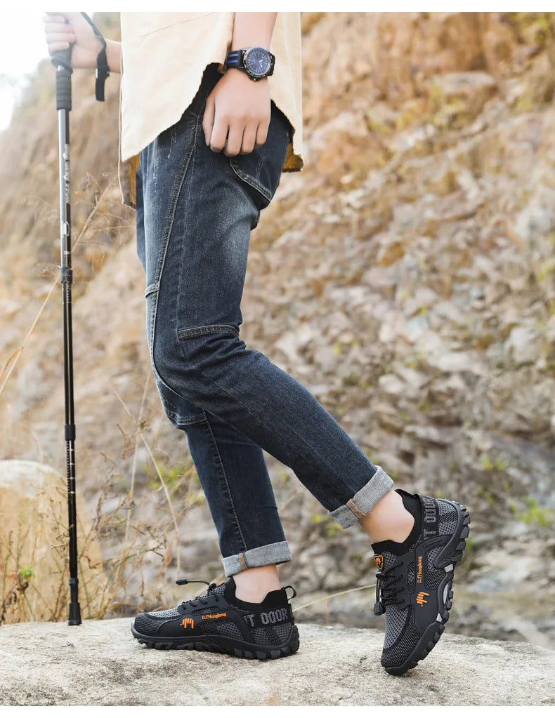 Chaussures décontractées d'été respirantes pour hommes, chaussures de sport pour hommes, confortables et légères, chaussures de sport d'extérieur