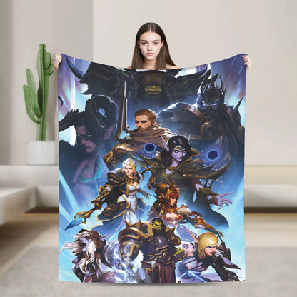 WOW World of Warcraft Flannel Blankets Winter  Soft Warm Throw Blanket for Children Outdoor Novelty Bedspread Sofa Bed Cover