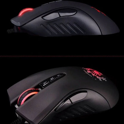 Drátová myš A4Tech Bloody A91 s okamžitým makrem na jedno kliknutí, makro jednotkou Io1.1, optickým enginem a 8 programovatelnými makry pro gaming