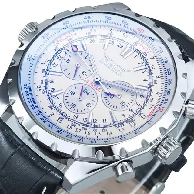 JARAGAR 212 Montre mécanique automatique pour hommes mode affaires luxe calendrier semaine montre pour hommes Premium cadeau Reloj Hombre