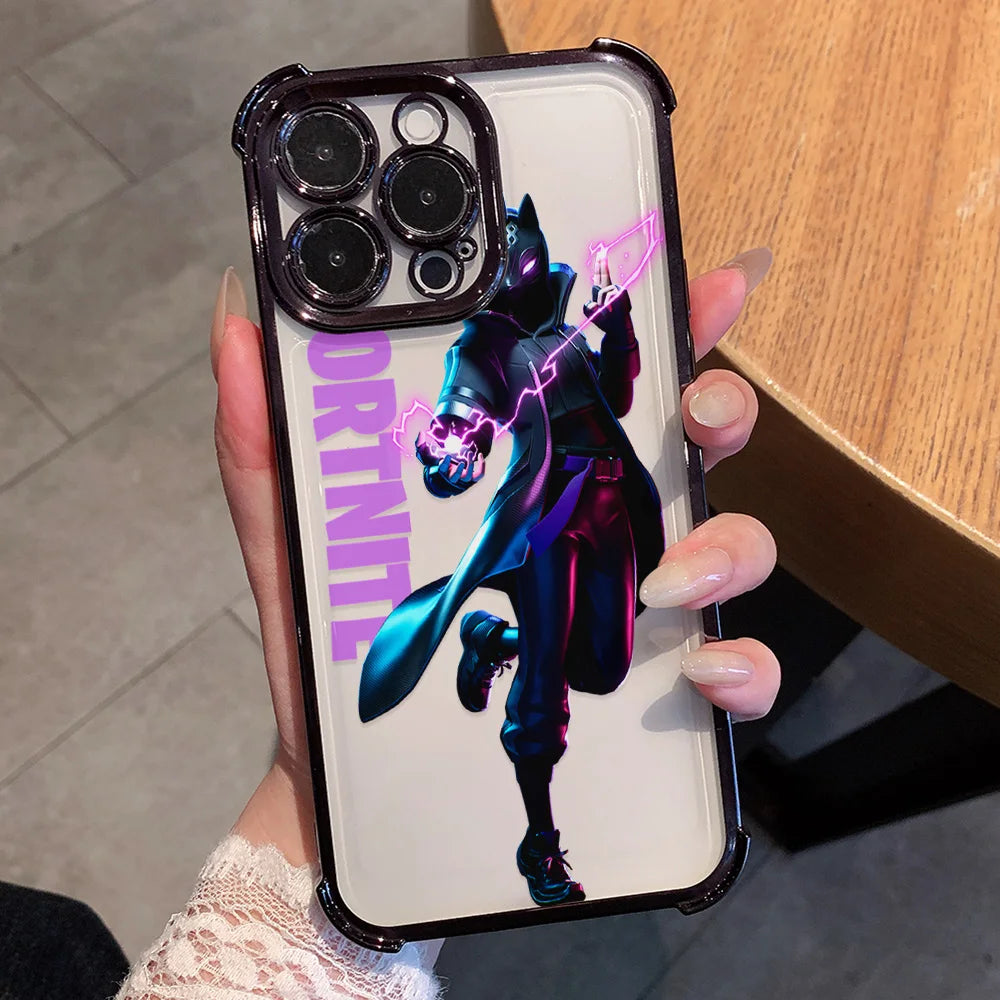 Etui na telefon Anime Fortnites Game Plating do Xiaomi Redmi A7 15 A3 15C 14C K50 A1 Note 15 14 13 12 12s Pro Plus 4G 5G, odporne na upadki