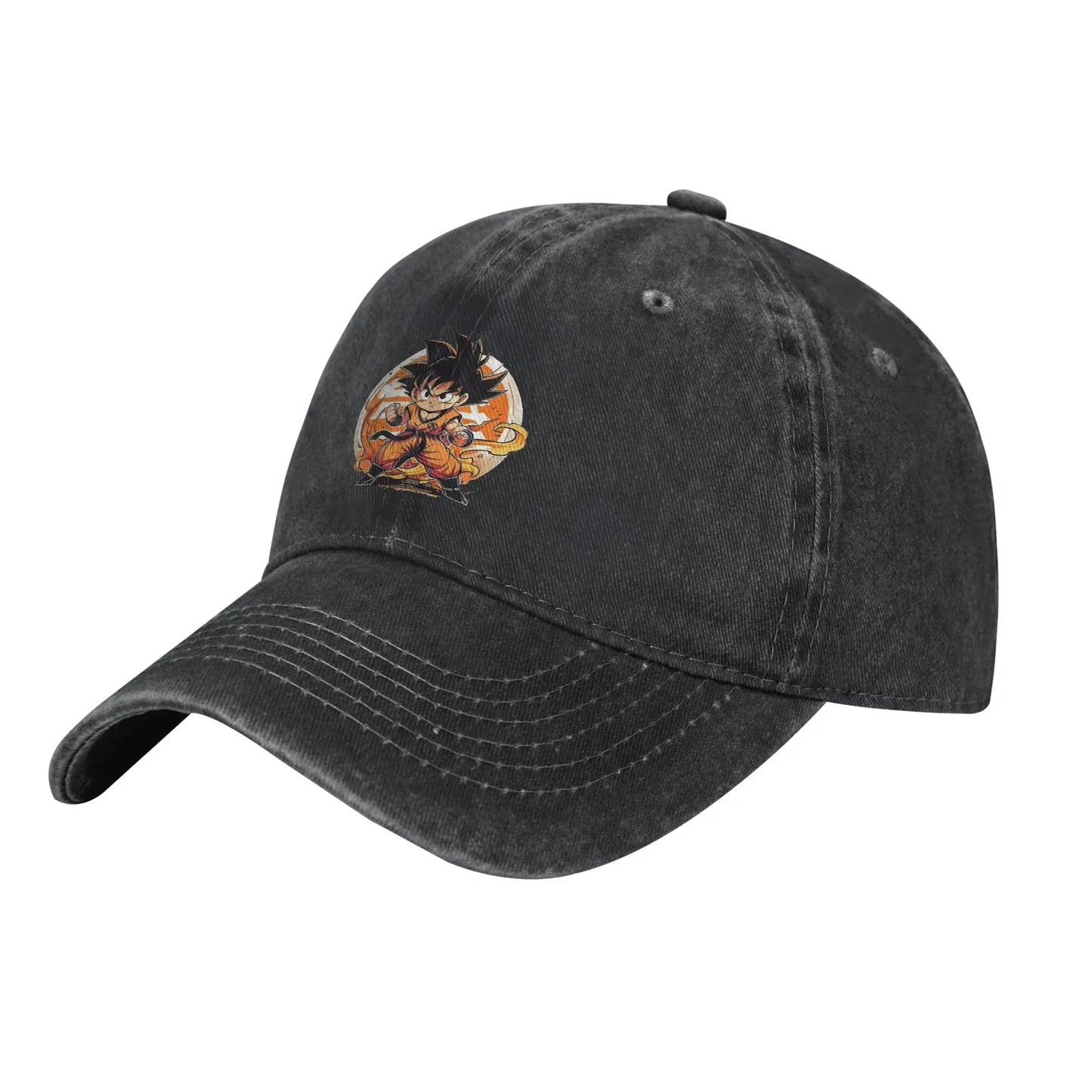 DBZ Little Kakarot Baseball Cap Casual Distressed Cotton dragon ball Sun Cap for Men Women Outdoor Adjustable Fit Hats Cap