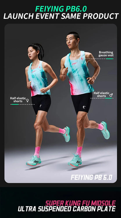 QIAODAN Feiying PB6.0 Men Running Shoes Professional Marathon Full Palm Suspended Carbon Board Racing Race Sneakers QDB023261299