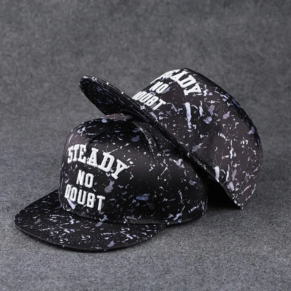 Men's Letter Embroidery All-match Flat Brim Baseball Cap Ladies Summer Hip Hop Hats Outdoor Shade Adjustable Casual Peaked Caps