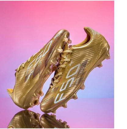 Nouvelles chaussures de football pour hommes, chaussures d'entraînement, baskets de match, chaussures de football pour terrain en herbe, chaussures de sport professionnelles antidérapantes, ultra-légères, unisexes.