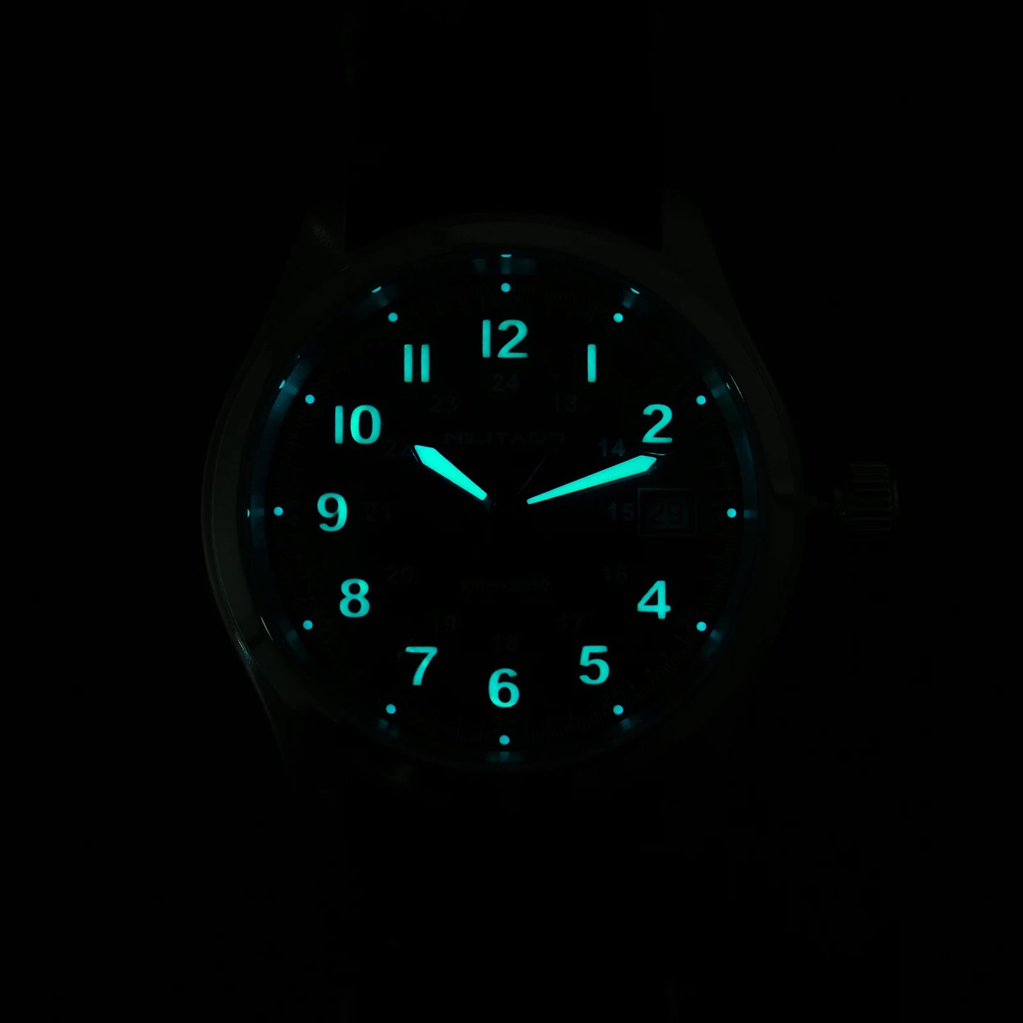 Militado ML08 Vintage Quartz Watch Ronda 515 Movement Ar Sapphire Mirror 38Mm Wrist Watch Date Super Luminous Waterproof Watches