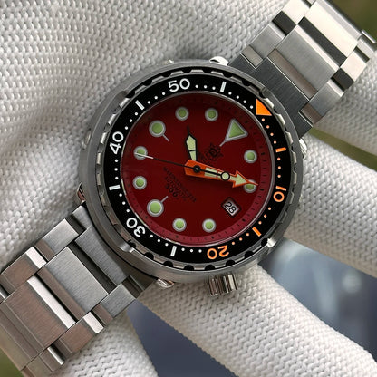 2025 Tuna Can Classic Watch For Men STEELDIVE SD1975C Super Luminous Ceramic Bezel 300M Waterproof NH35 Movement Dive Wristwatch