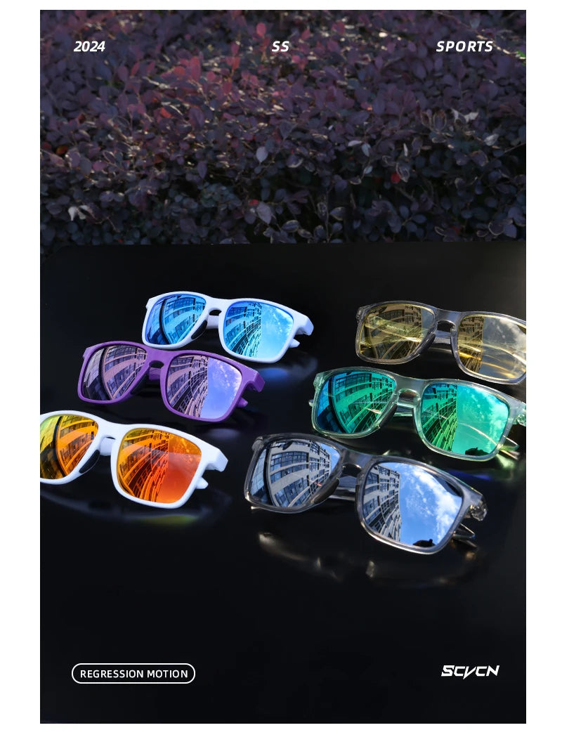 SCVCN Women's Sunglasses 2026 Polarized Men Camping Hiking Driving Glasses Sports UV400 Lenses Y2K Glasses Luxury Eyewear